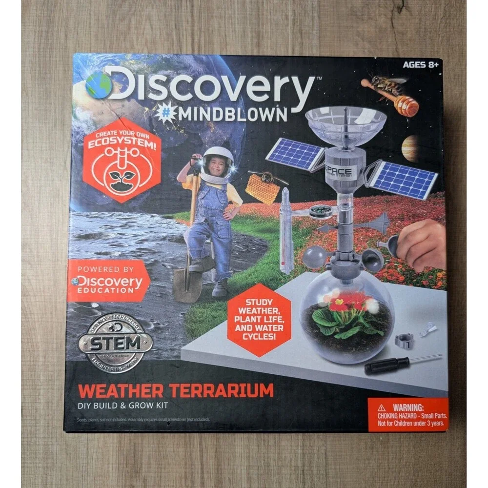 NEW Discovery Mindblown Weather Terrarium Stem DIY Build & Grow Kit $50